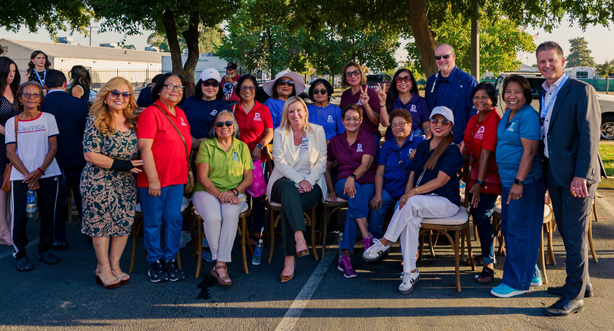 Current and former Adventist Health Delano staff celebrating the 50th anniversary