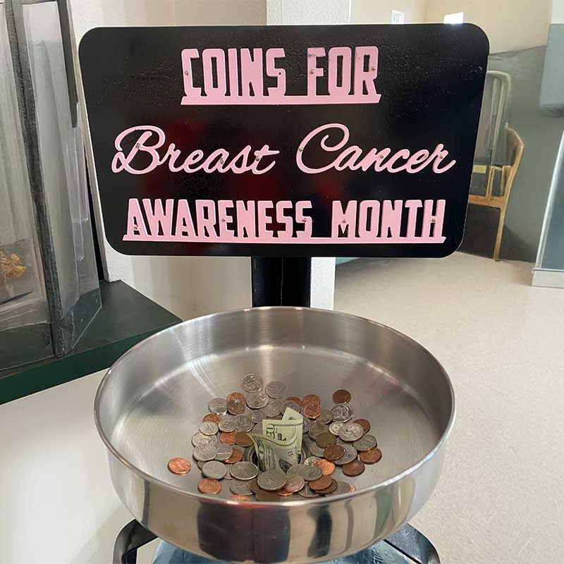 Coins And Cash Against Cancer